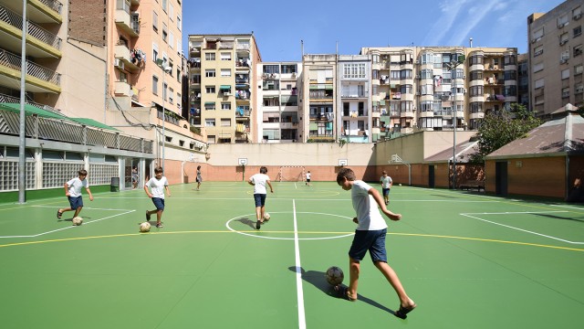 Espacios comunes de la escuela Diputació